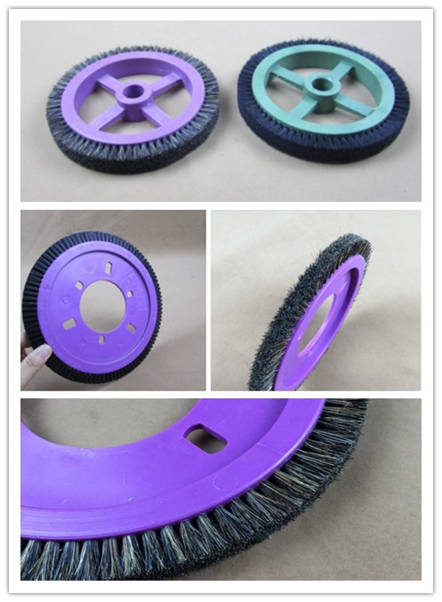 Pure Bristle Stenter Brushes Wheel For Monforts Artos Bruckner LK Textiles Machine