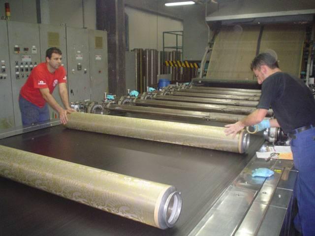 Fabric Nickel Screen Accurate Textile Rotary Screen Printing 195M